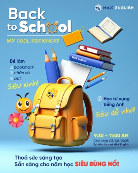 CLB TIẾNG ANH CUỐI TUẦN | MY COOL STATIONERY - BACK TO SCHOOL DIY