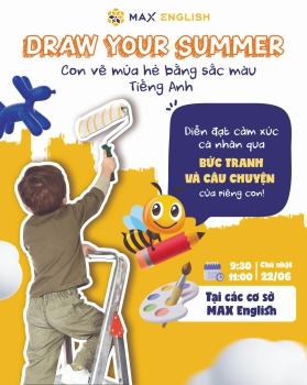 Draw your summer | Khi mùa hè của con được kể bằng sắc màu và tiếng Anh